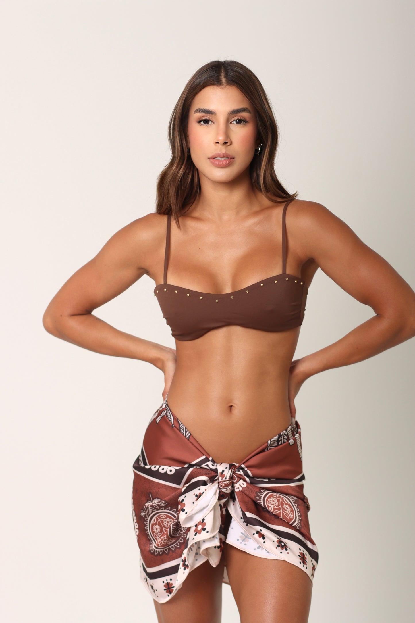 Brown & gold bikini