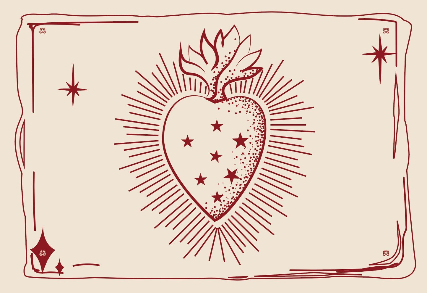 Red LOVE pareo